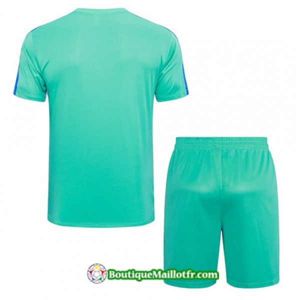 Boutiquemaillotfr 0164 Maillot Kit Entraînement Barcelone Training 2023 2024 Vert