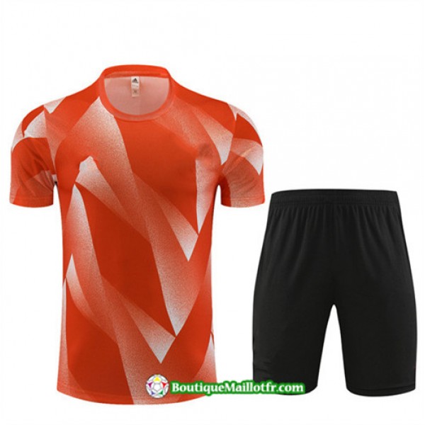Boutiquemaillotfr 0185 Maillot Kit Entraînement Bayern Munich Enfant Training 2023 2024 Orange