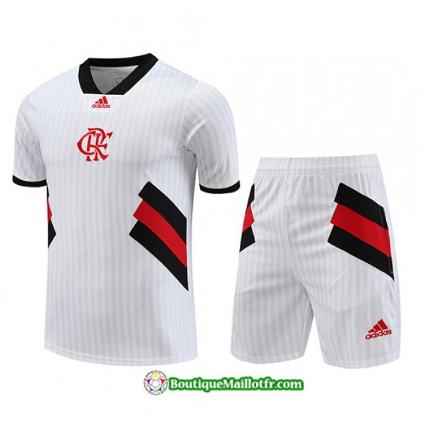 Boutiquemaillotfr 0235 Maillot Kit Entraînement Flamengo Training 2023 2024 Blanc
