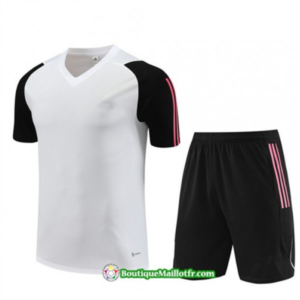 Boutiquemaillotfr 0255 Maillot Kit Entraînement Juventus Enfant Training 2023 2024 Blanc