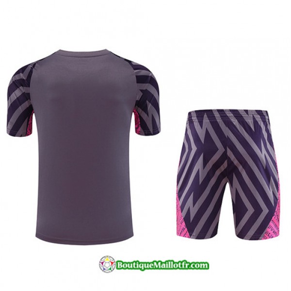 Boutiquemaillotfr 0283 Maillot Kit Entraînement Gardien De But Manchester City Training 2023 2024 Violet