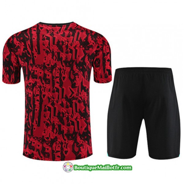 Boutiquemaillotfr 0299 Maillot Kit Entraînement Manchester United Training 2023 2024 Rouge