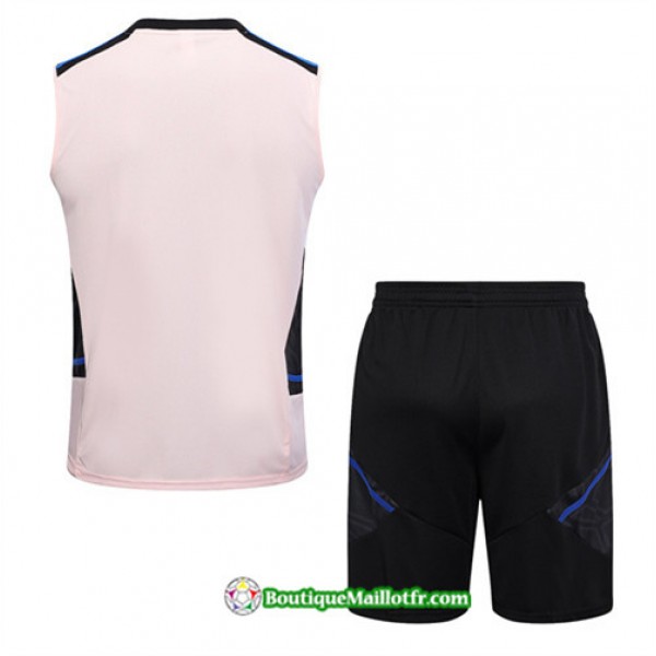 Boutiquemaillotfr 0307 Maillot Kit Entraînement Manchester United Debardeur 2023 2024 Rose