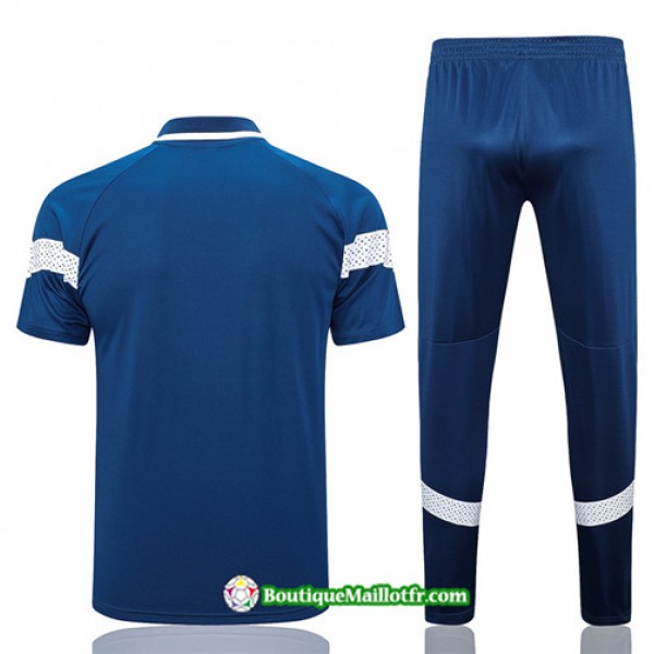 Boutiquemaillotfr 0314 Maillot Kit Entraînement Marseille Polo Training 2023 2024 Bleu