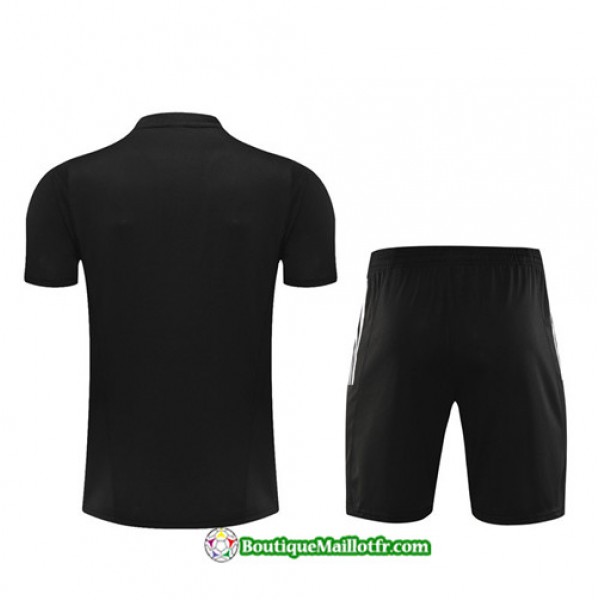 Boutiquemaillotfr 0389 Maillot Kit Entraînement Real Madrid Enfant Training 2023 2024 Noir