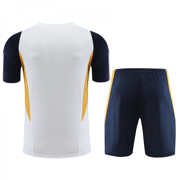 Boutiquemaillotfr 0392 Maillot Kit Entraînement Real Madrid Training 2023 2024 Blanc