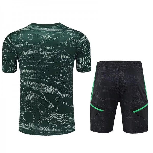 Boutiquemaillotfr 0396 Maillot Kit Entraînement Real Madrid Training 2023 2024 Vert