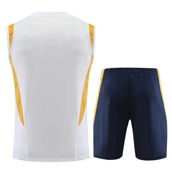 Boutiquemaillotfr 0400 Maillot Kit Entraînement Real Madrid Debardeur 2023 2024 Blanc