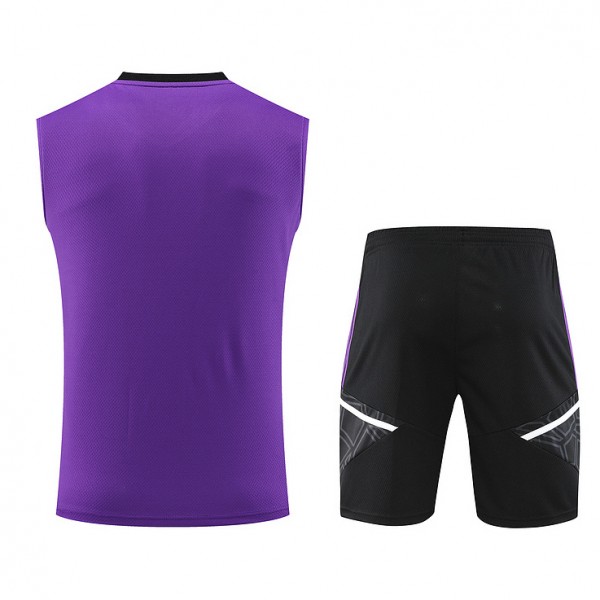 Boutiquemaillotfr 0406 Maillot Kit Entraînement Real Madrid Debardeur 2023 2024 Violet