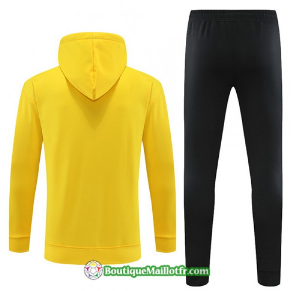 Boutiquemaillotfr 0552 Survetement Barcelone Enfant à Capuche 2023 2024 Jaune