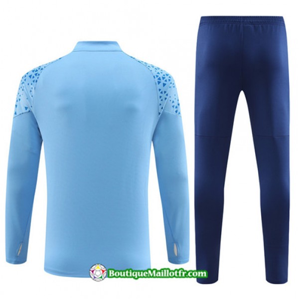 Boutiquemaillotfr 0667 Survetement Manchester City 2023 2024 Bleu