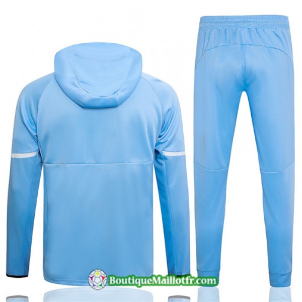 Boutiquemaillotfr 0804 Veste Survetement Adidas à Capuche 2023 2024 Bleu