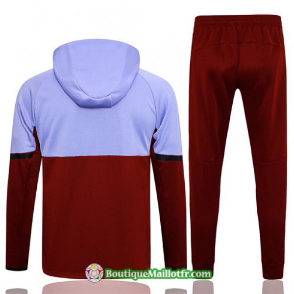 Boutiquemaillotfr 0812 Veste Survetement Adidas à Capuche 2023 2024 Rouge