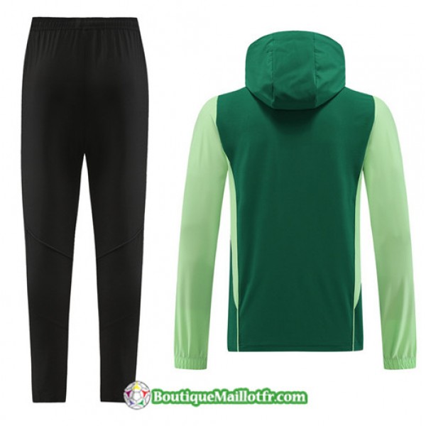 Boutiquemaillotfr 0814 Veste Survetement Adidas à Capuche 2023 2024 Vert