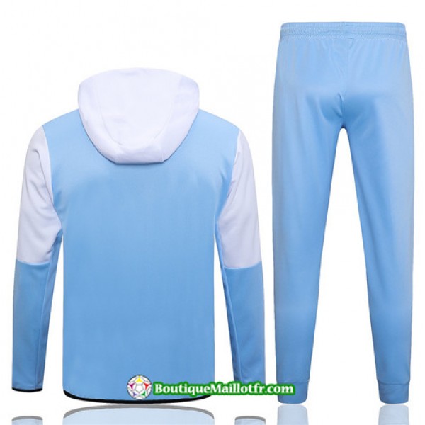 Boutiquemaillotfr 0856 Veste Survetement Nike à Capuche 2023 2024 Bleu