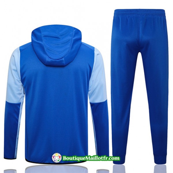 Boutiquemaillotfr 0857 Veste Survetement Nike à Capuche 2023 2024 Bleu