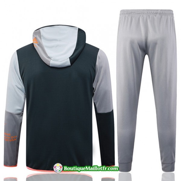 Boutiquemaillotfr 0868 Veste Survetement Nike à Capuche 2023 2024 Gris