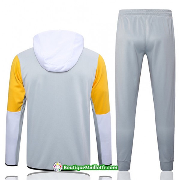 Boutiquemaillotfr 0872 Veste Survetement Nike à Capuche 2023 2024 Gris