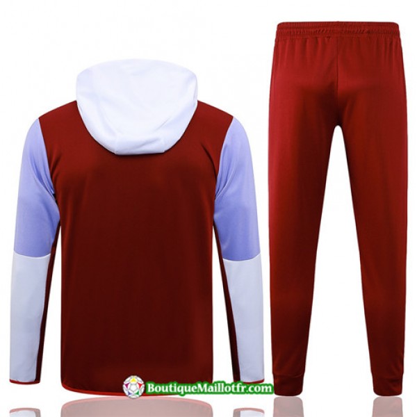 Boutiquemaillotfr 0887 Veste Survetement Nike à Capuche 2023 2024 Rouge