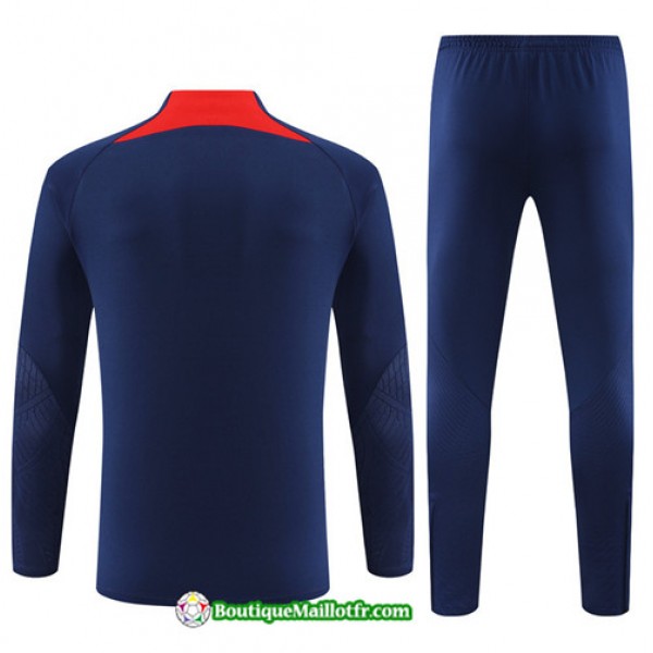 Boutiquemaillotfr 0898 Survetement Paris Saint Germain Enfant 2023 2024 Bleu Marine