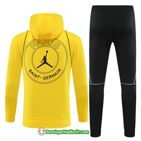 Boutiquemaillotfr 0914 Survetement Paris Saint Germain Enfant à Capuche 2023 2024 Jaune