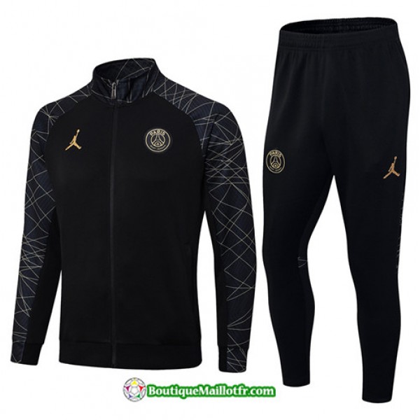 Boutiquemaillotfr 0976 Veste Survetement Paris Saint Germain 2023 2024 Noir