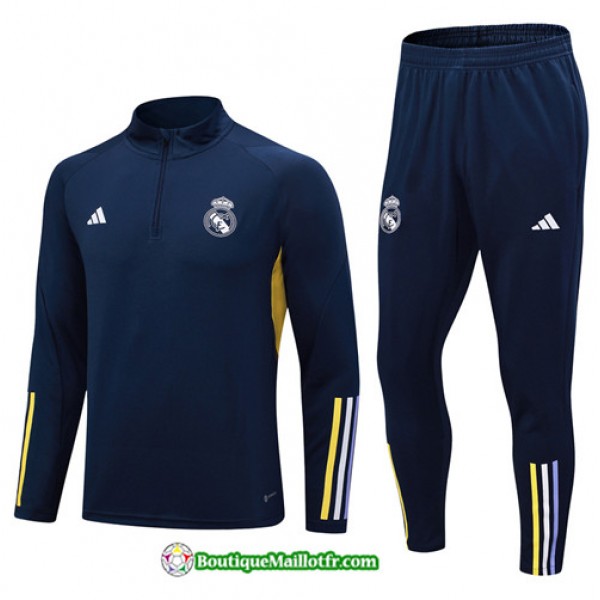 Boutiquemaillotfr 0994 Survetement Real Madrid Enfant 2023 2024 Bleu