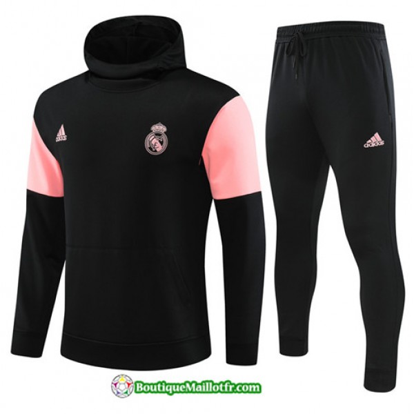 Boutiquemaillotfr 0997 Survetement Real Madrid Enfant à Capuche 2023 2024 Noir