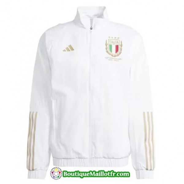 Maillot Coupe Vent Italie 2023 Blanc