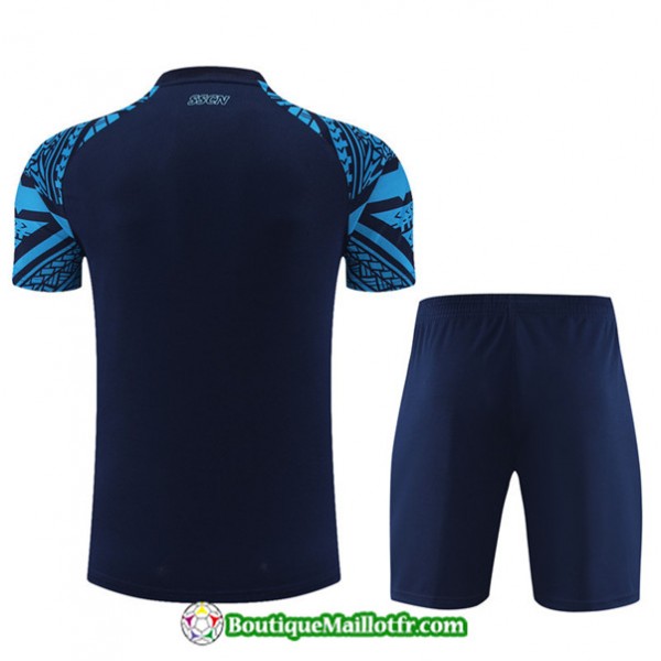 Maillot Maillot Kit Entraînement Naples 2023 Bleu Marine