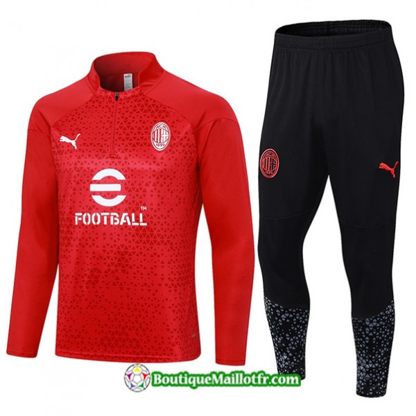 Maillot Survetement Ac Milan 2023 Rouge