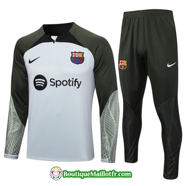 Maillot Survetement Barcelone 2023 Gris