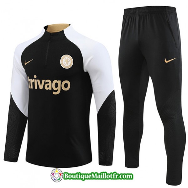 Maillot Survetement Chelsea Enfant 2023 Noir