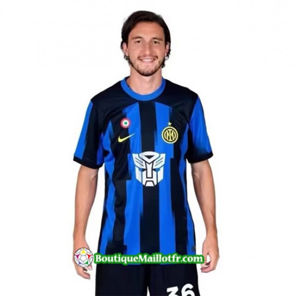 Maillot Inter Milan 2023 2024 Transformers Co Marq...