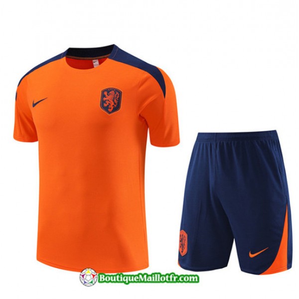 Maillot Kit Entraînement Pays Bas 2024 2025 Couleur Orange