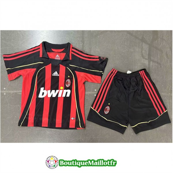 Maillot Ac Milan Enfant Retro 2007 08 Domicile