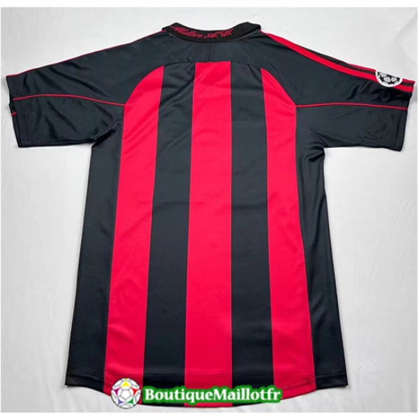 Maillot Ac Milan Retro 2000 01 Domicile