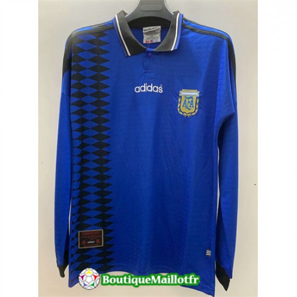 Maillot Argentine Retro 1994 Exterieur Manche Long...