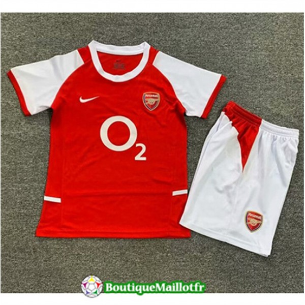 Maillot Arsenal Enfant Retro 2002 04 Domicile