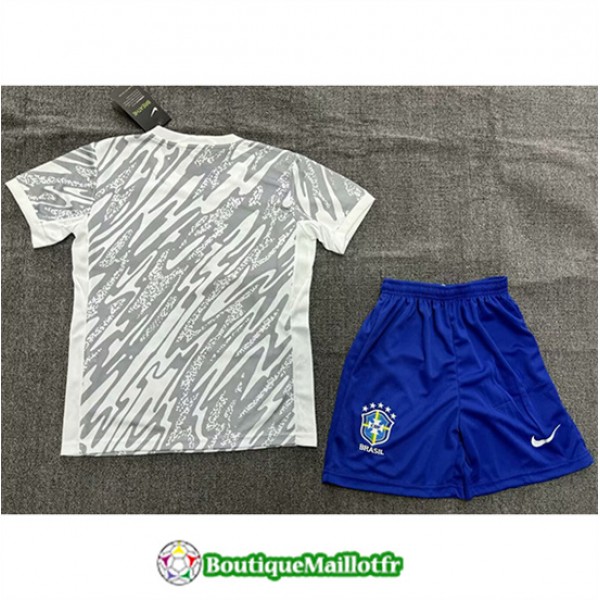 Maillot Bresil Enfant 2024 2025 Blanco