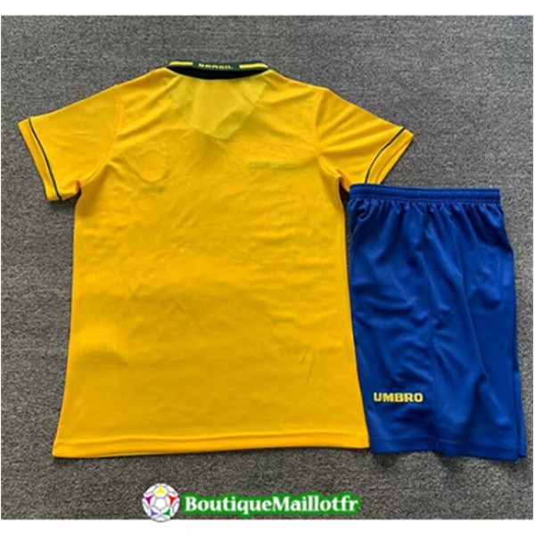 Maillot Bresil Enfant Retro 1994 Domicile