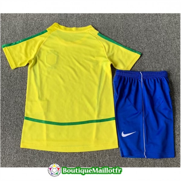 Maillot Bresil Enfant Retro 2002 Domicile