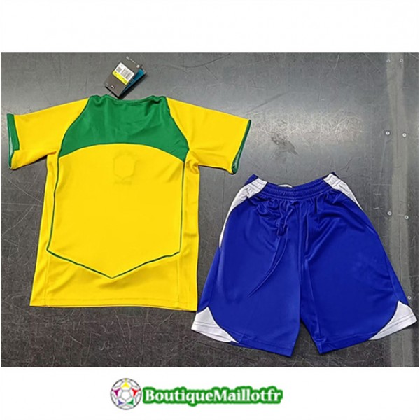 Maillot Bresil Enfant Retro 2004 Domicile