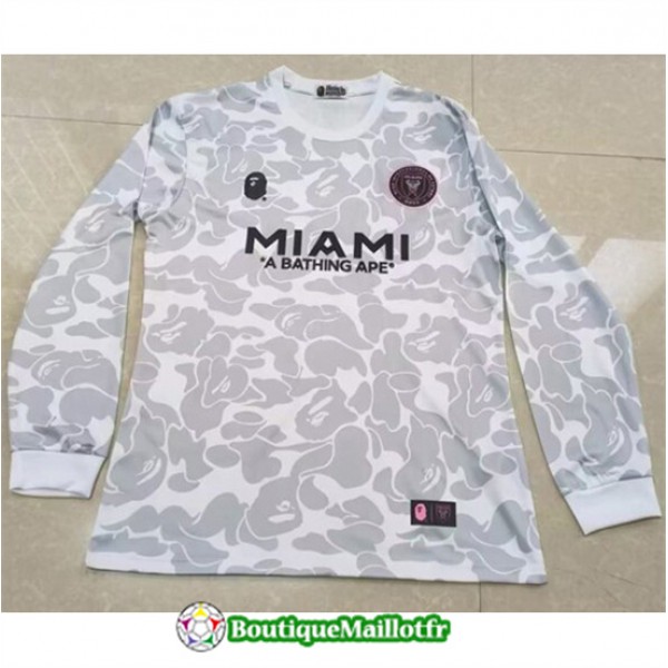 Maillot Inter Miami 2023 2024 Manche Longue Gris