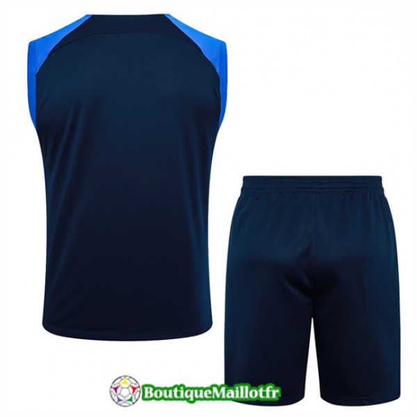 Maillot Kit Entraînement Al Nassr Fc Debardeur 2024 2025 Bleu Royal