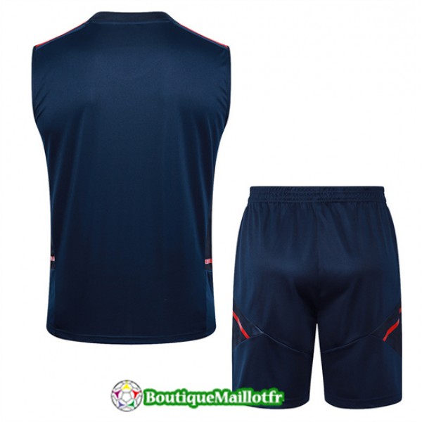 Maillot Kit Entraînement Arsenal Debardeur 2024 2025 Bleu Royal