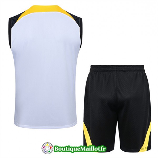 Maillot Kit Entraînement Chelsea Debardeur 2024 2025 Blanc