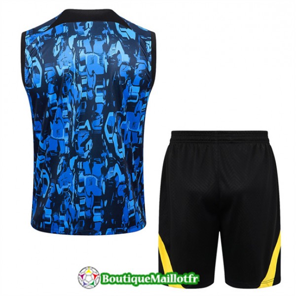 Maillot Kit Entraînement Chelsea Debardeur 2024 2025 Bleu