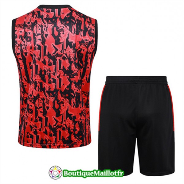 Maillot Kit Entraînement Manchester United Debardeur 2024 2025 Rouge