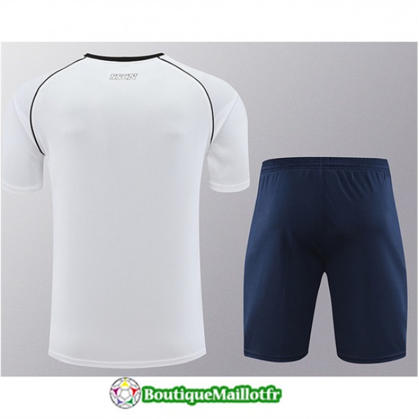 Maillot Kit Entraînement Naples 2024 2025 Blanc